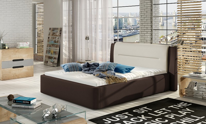 Čalúnená manželská posteľ 160 x 200 cm Piri