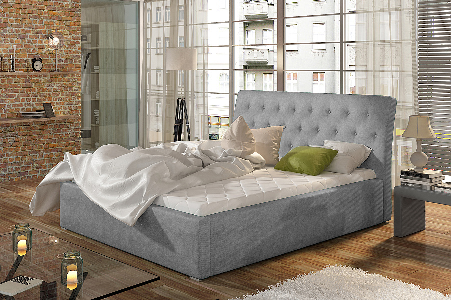 Čalúnená posteľ s úložným priestorom 180 x 200 cm Mia
