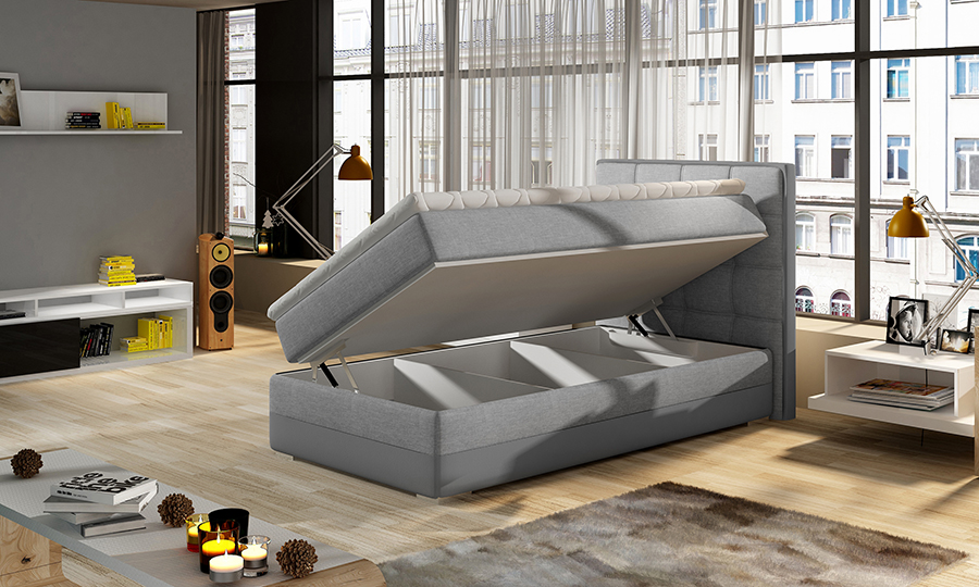 Jednolôžková boxspring posteľ Ester 90x200 cm