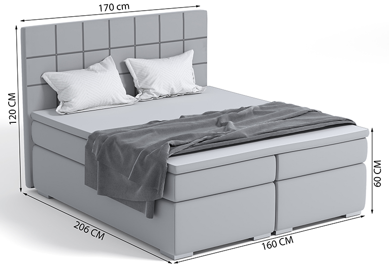 Čalúnená posteľ Belora 160x200 cm