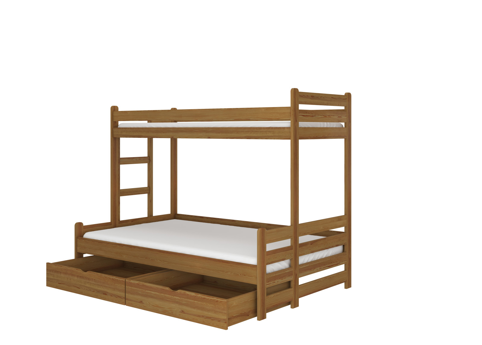 Poschodová posteľ pre tri deti BENITO