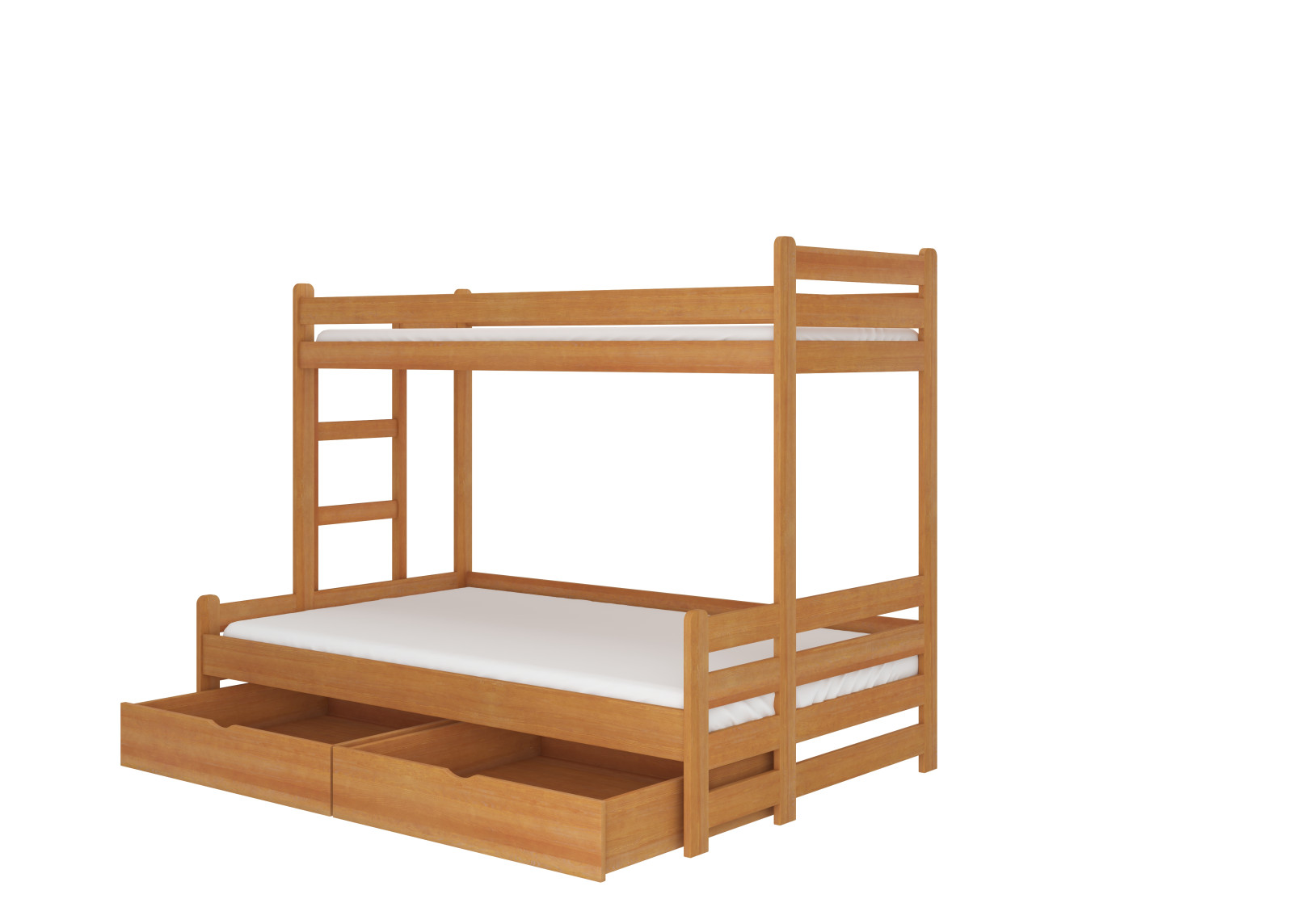 Poschodová posteľ pre tri deti BENITO