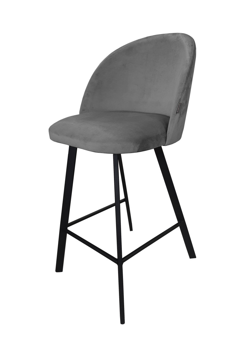 Barová židle Colin černá kostra profil