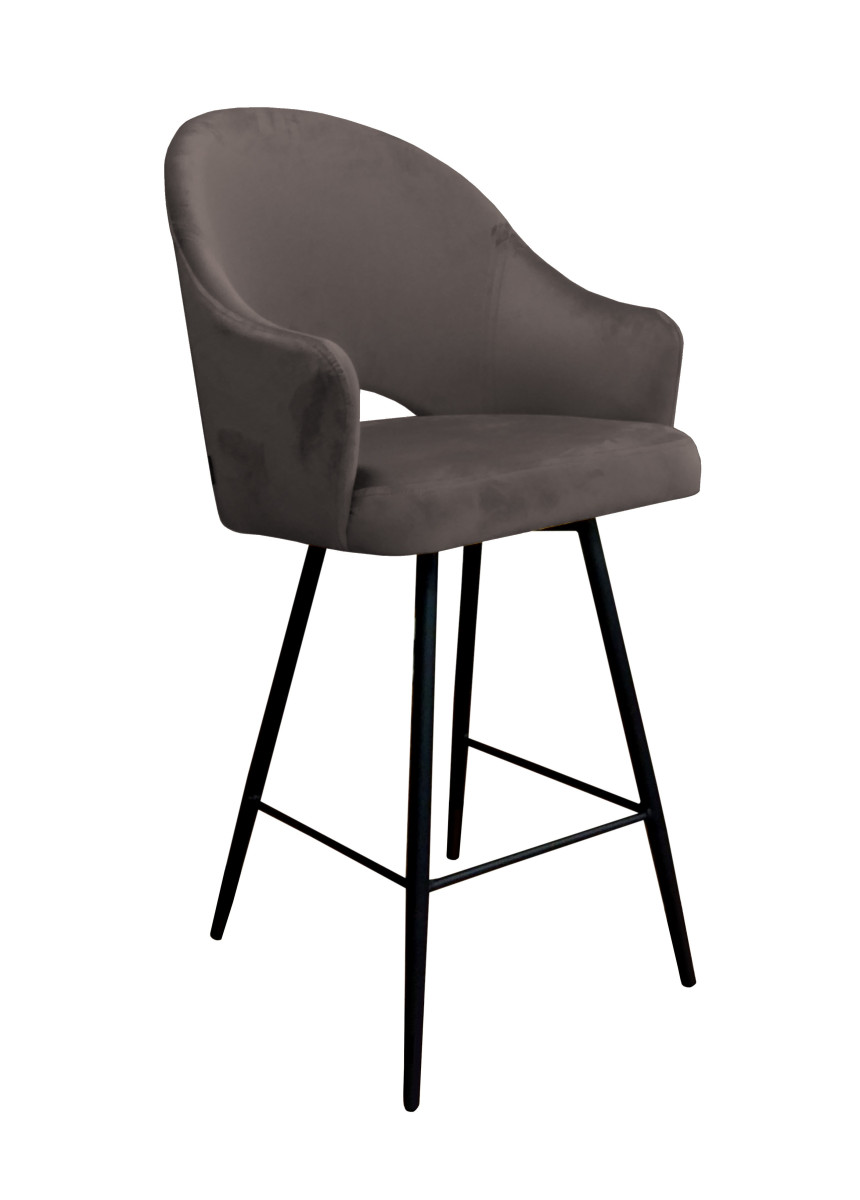 Barová židle Velvet černá kostra
