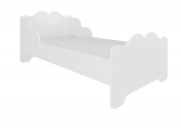 Biela posteľ do detskej izby Belly 160x80 cm