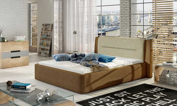 Čalúnená posteľ s úložným priestorom 140 x 200 Piri