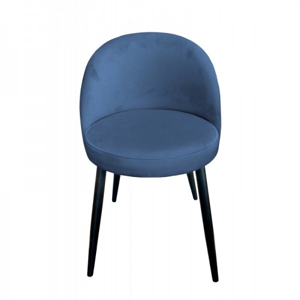 Moderná čalúnená stolička Glamon čierne nohy