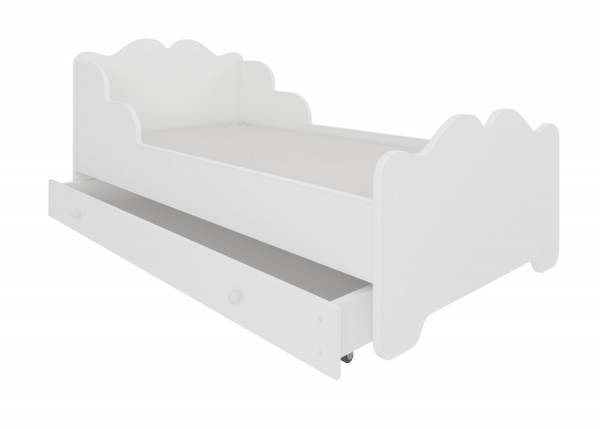 Biela posteľ do detskej izby Belly 160x80 cm