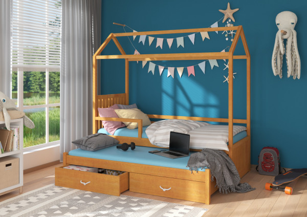 Detská posteľ so zábranou 90x200 cm Bambo