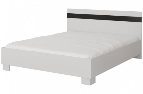 Biela posteľ 160x200 Lutta
