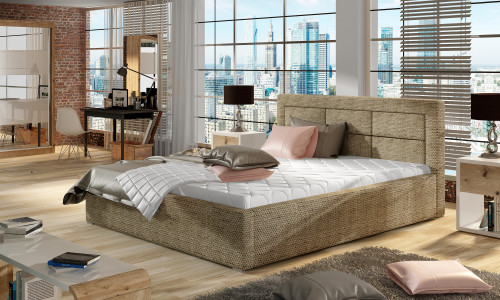 Čalúnená posteľ Rosano + drevený rošt
