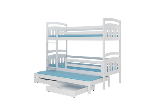 Poschodová posteľ pre tri deti ALDO 200 x 90 cm