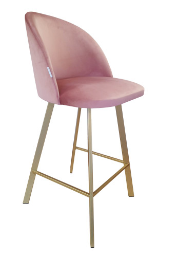 Barová židle Colin zlatá kostra profil