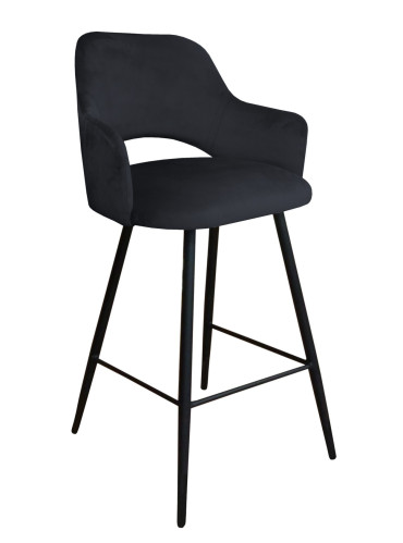 Barová židle Milano černá kostra