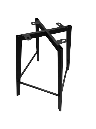 Barová židle Milano černá kostra profil