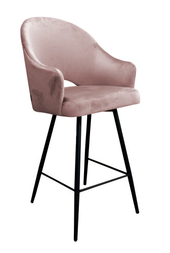 Barová židle Velvet černá kostra