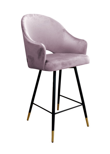 Barová židle Velvet černá kostra/zlatá