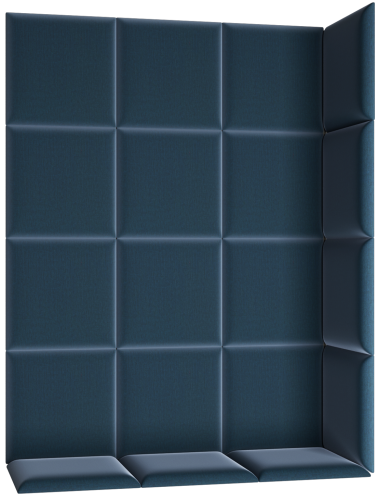Nástěnný čalouněný panel Quadratta 120x160